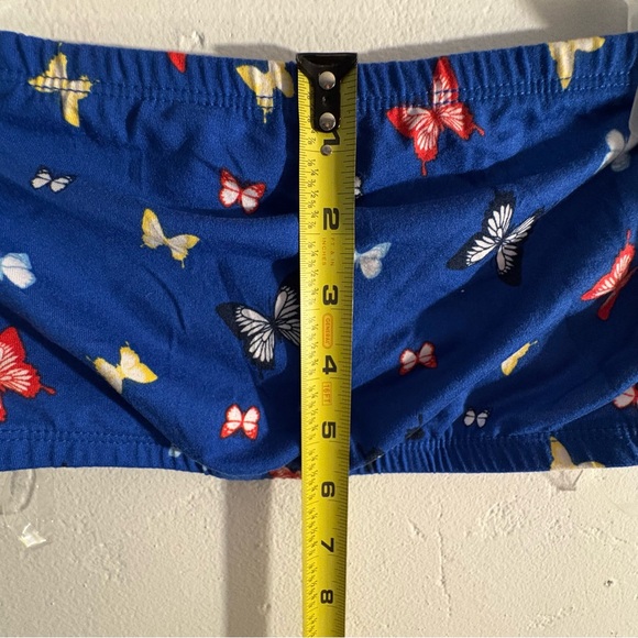 NWOT Butterfly Print Blue Tube Top size Medium - Picture 7 of 11